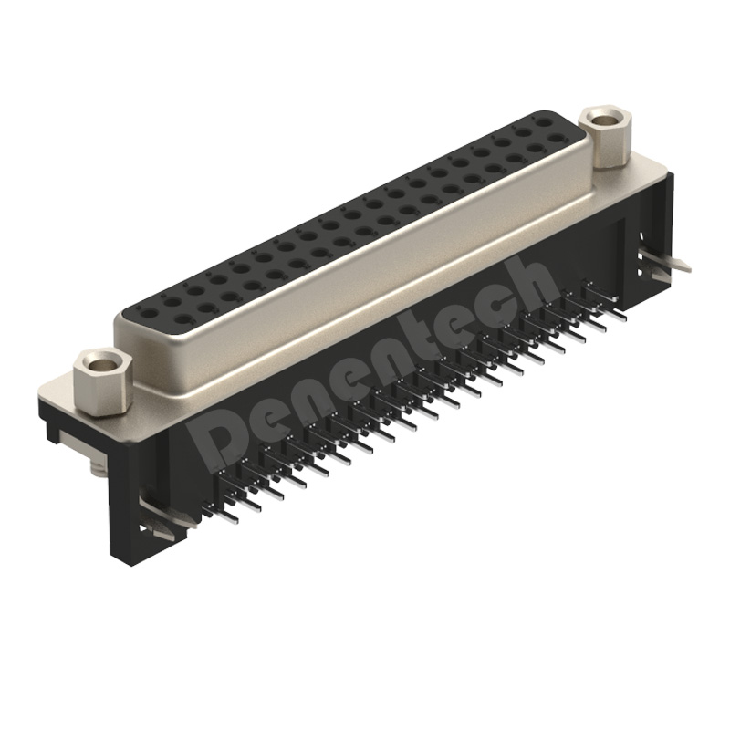 Denentech 高质量的HDR37P母座90度H8.08插板 PCB插座母头90度弯脚弯针插座头HDR37连接器