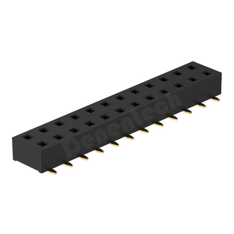 Denentech 专业工厂2.54MM排母H3.5双排SMD贴片排母连接器