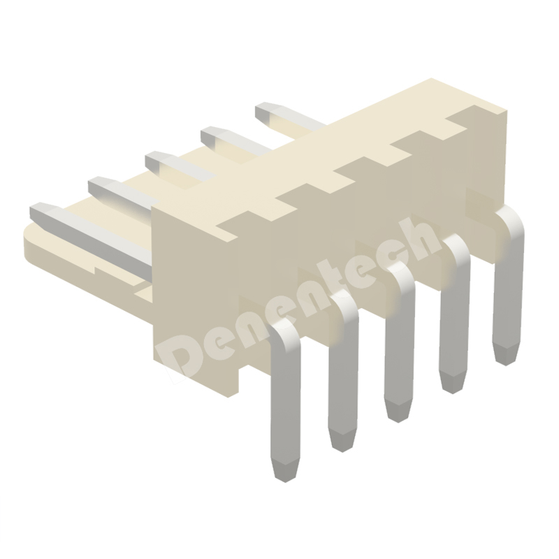 Denentech 长靠背90度高弯正向DIP 2.54mm wafer 接插件 胶壳端子 针座连接器