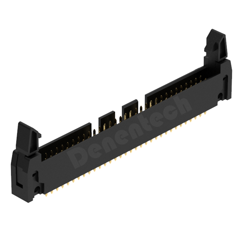 Denentech 工厂热销2.54mm牛角座H27.60 180度直插牛角连接器