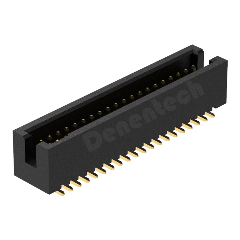 Denentech低价格1.27mmH5.7双排180度SMT简牛连接器 立贴简牛