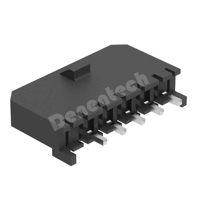Denentech 单排180度DIP 3.00mm Wafer 接插件 针座 胶壳端子连接器