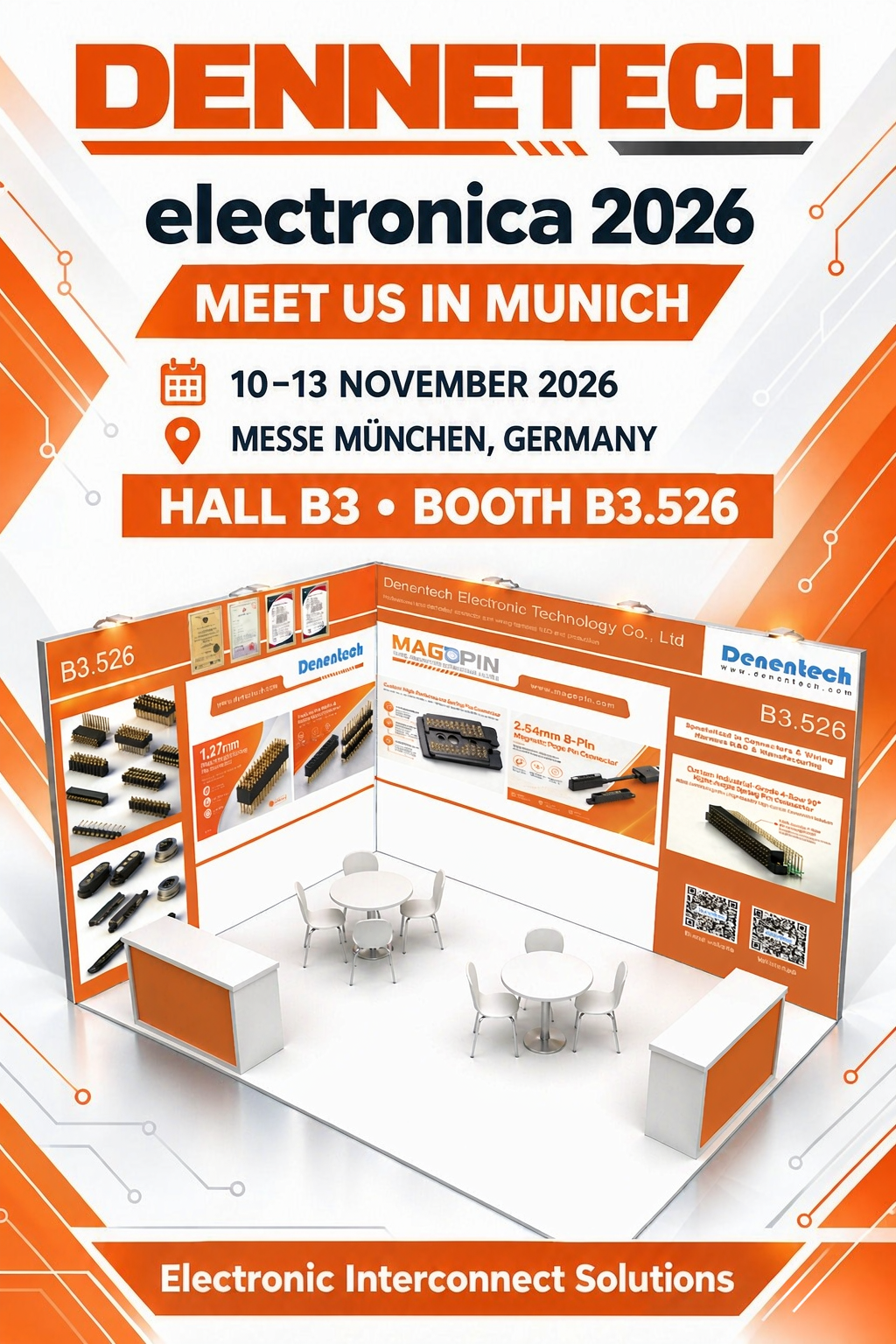 Denentech德能电子邀您相约 electronica 2026 慕尼黑电子展