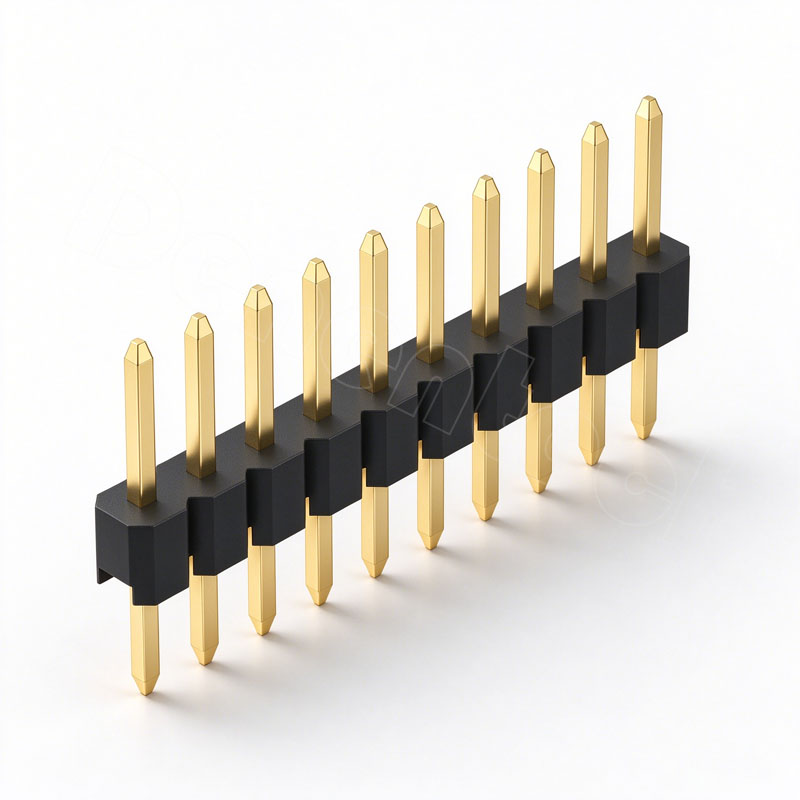 Denentech 2.54mm 间距单排直插排针连接器