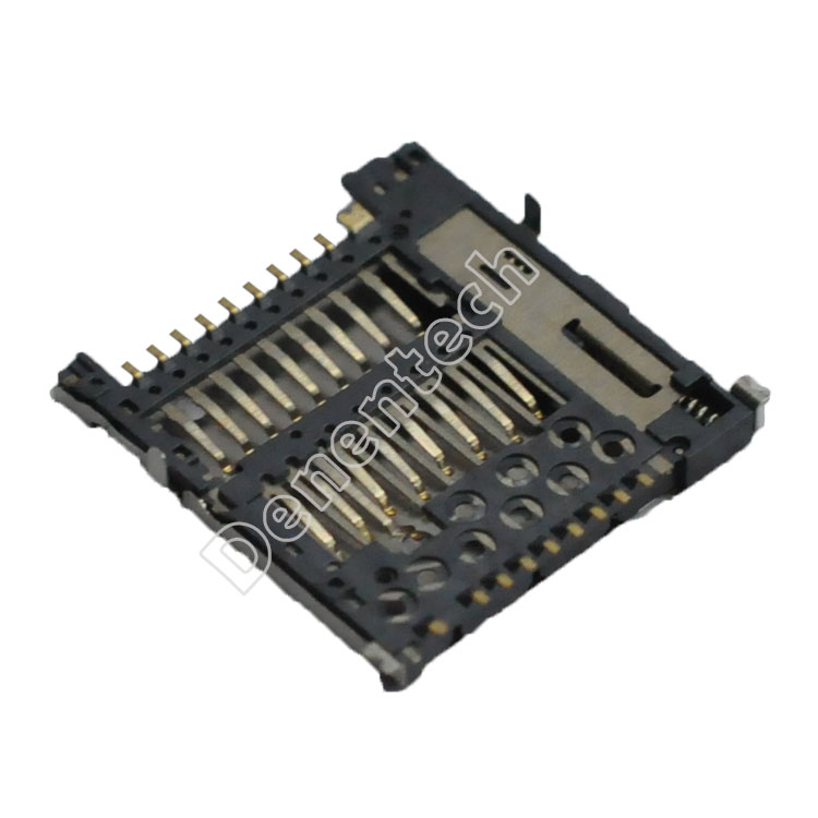 Denentech MicroSD 4.0 H1.67 push-push micro sd card socket connector ...