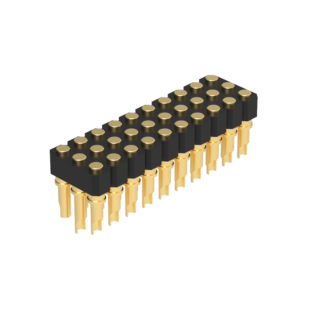 2.54mm pogo pin 母座连接器